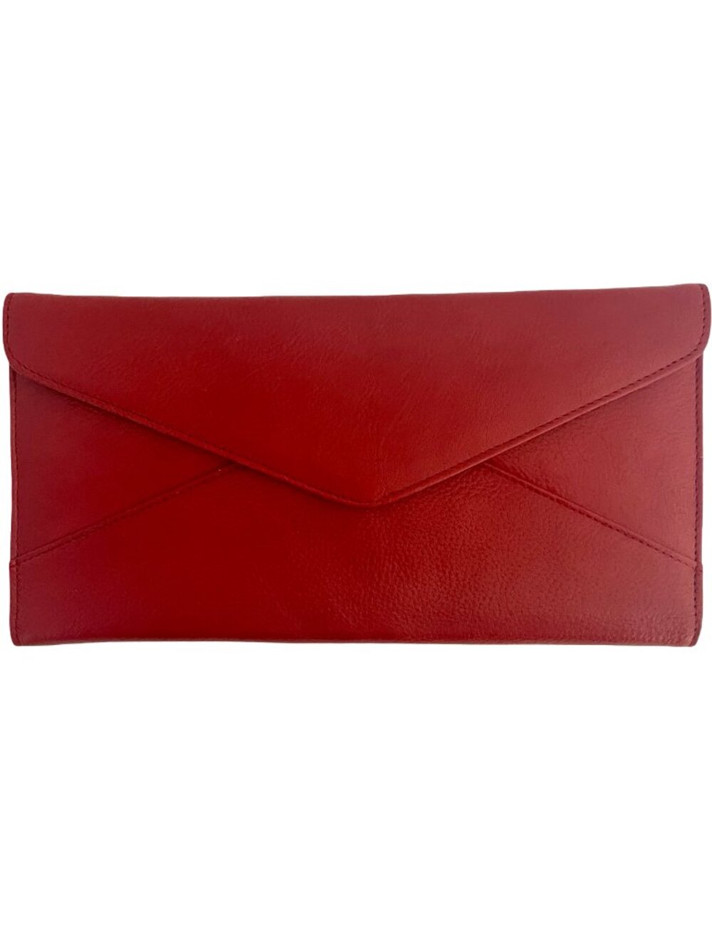 Danier Red Leather Envelope Wallet 9.75 x 5
